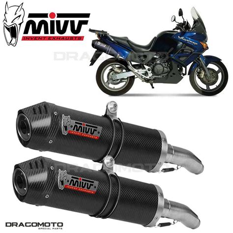 Honda Xl Varadero Doulbe Exhaust Oval Mivv Carbon Cc Ebay