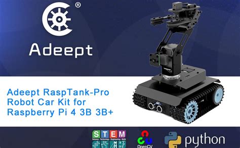 Adeept Rasptank Pro Robot Car Kit Wifi Wireless Smart Robot For