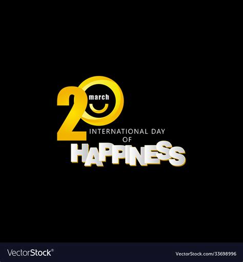 International day happiness template design Vector Image