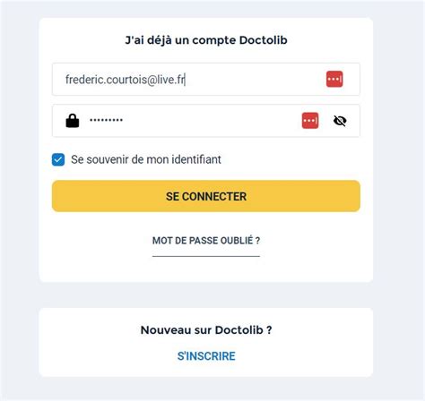 Comment Cr Er Et Se Connecter Mon Compte Doctolib L Conomie Et Moi