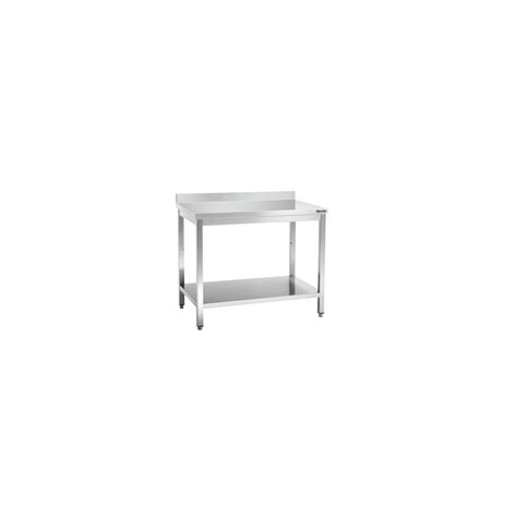 Table Inox Plan De Travail L 1400 X P 700 Mm Avec Dosseret Avec