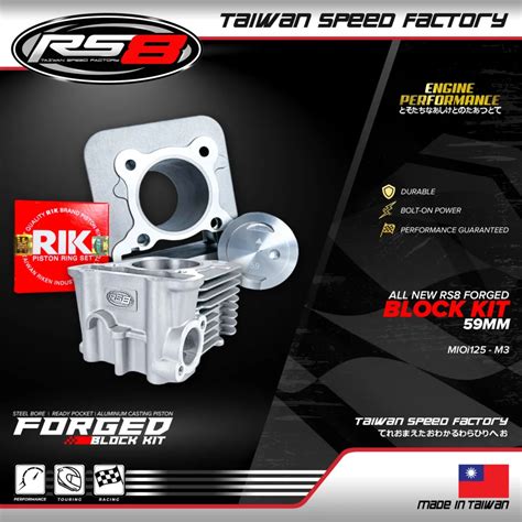 Rs Forged Cylinder Block Kit Mio M Soul Gt Mio Gear