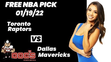 NBA Pick Raptors Vs Mavericks Prediction 1 19 2022 Best Bet Today