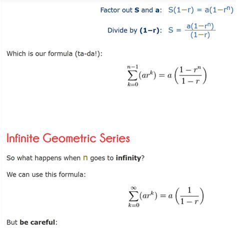 Geometric Series Formula ⭐️⭐️⭐️⭐️⭐