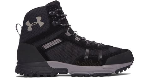 Under Armour Suede Men's Ua Post Canyon Mid Hiking Boots in Black ...