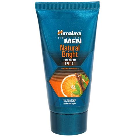 Himalaya Men Natural Bright Face Cream Spf 15 Orangr.Licorice 25Gm ...