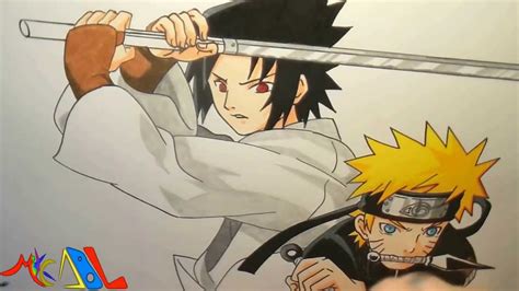 Como Dibujar A Naruto Y Sasuke IMAGESEE