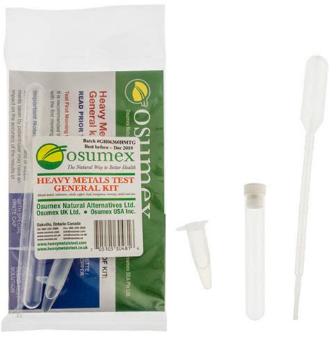 Heavy Metals Test Kit Presence 1 Test Simplexhealth