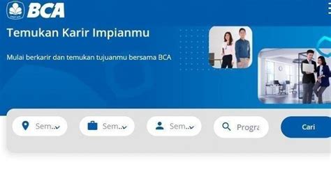 Bank Bca Buka Lowongan Kerja Banyak Posisi Minimal Lulusan S Cek