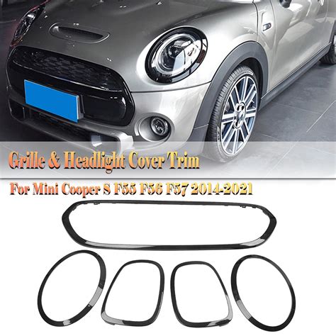 For Mini Cooper S F55 F56 F57 2014 2021 Upper Bumper Hood Grille Grill