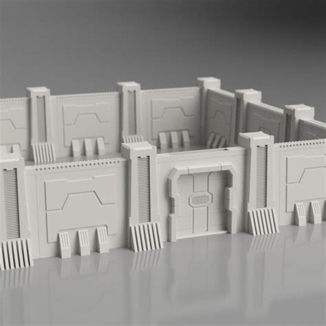 3D Printable Modular Walls for Tabletop and Dioramas by Fr3D ...