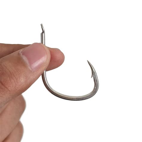 20Pcs Lot 1 0 4 0 High Carbon Steel Barbed Fishing Hooks Sea Tackle