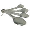 Winco MSPD 4X Deluxe Measuring Spoons 4 Piece Set Includes 1 4