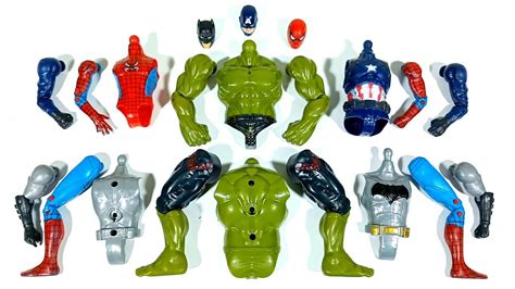 AVENGERS TOYS ASSEMBLE CAPTAIN AMERICA HULK SMASH SPIDER MAN BATMAN