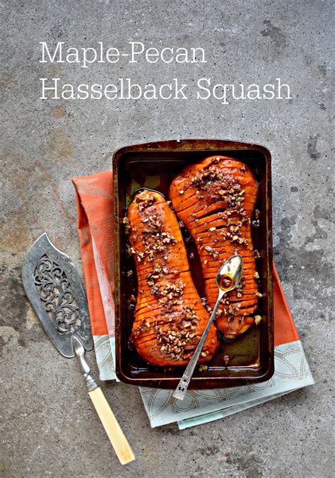 Maple Pecan Hasselback Butternut Squash Food To Glow