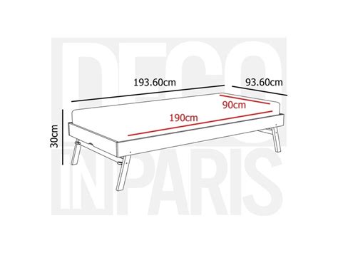 Lit Superpos Gigogne Couchages En Bois Blanc Leopaul X Cm