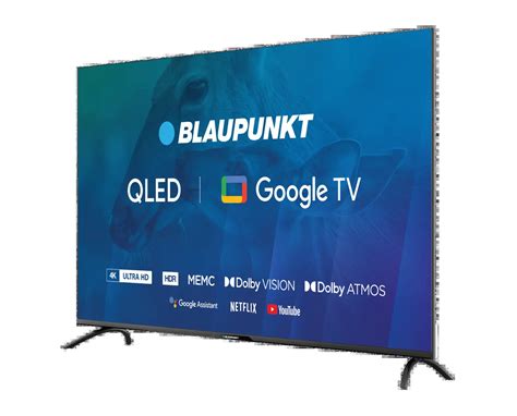 Телевизор UHD 4K Google TV Blaupunkt 65QBG7000 blaupunkt