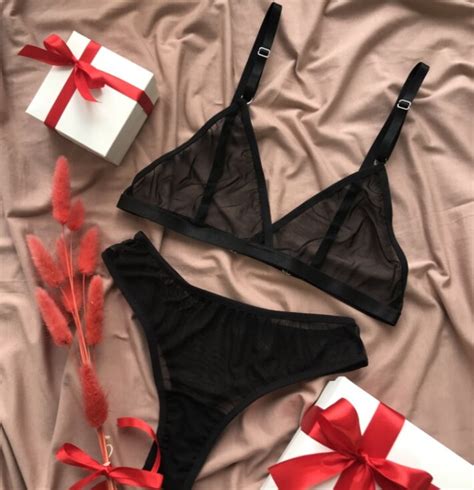 Black Lingerie Set Transparent Lingerie Erotic Lingerie Sheer Lingerie Sexy Lingerie See Through