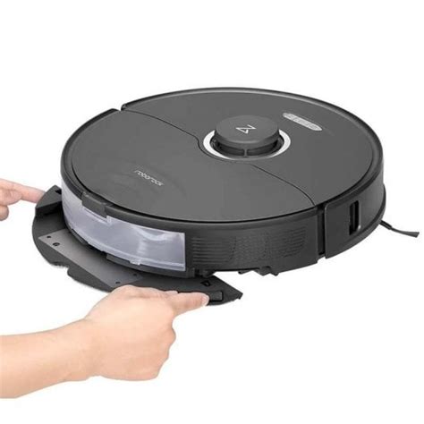 Roborock S Robot Aspirador Y Fregasuelos Base De Autovaciado Negro