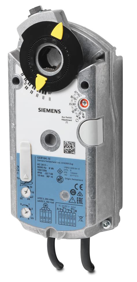 Siemens Luftklappen Drehantrieb AC 24 V DC 035 V Einstellbar 15 Nm