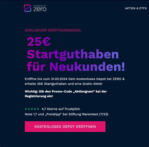 Erfahrungsbericht Finanzen Net Zero Bonus Aktiengram