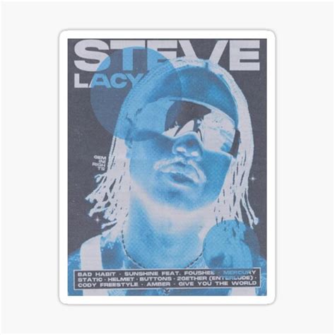 Steve Lacy Sticker For Sale By Bydyla Redbubble