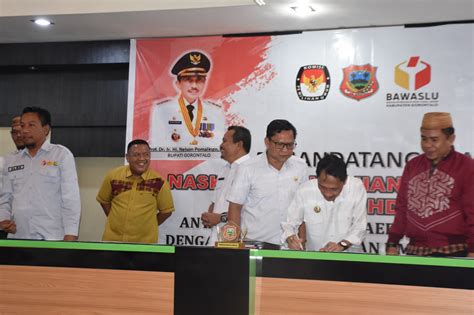 Dukung Suksesnya Pilkada Pemkab Gorontalo Resmi Tandatangani Nphd