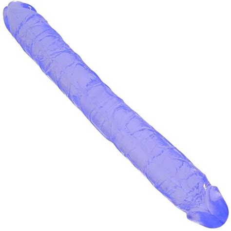 Dildo Consolador Pene Doble Cabeza Hombre Mujer 25 Cm Color Variante Violeta Atrix