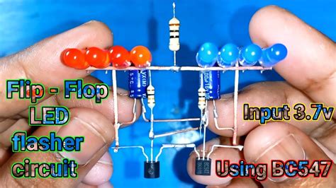 Flip Flop Led Flasher Circuit Using Bc Transistor Lighting Tips