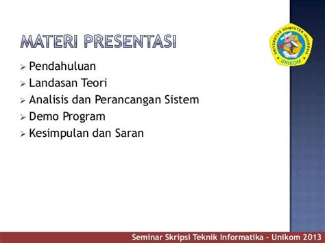 Contoh Ppt Sidang Skripsi Teknik Informatika Berkas Belajar