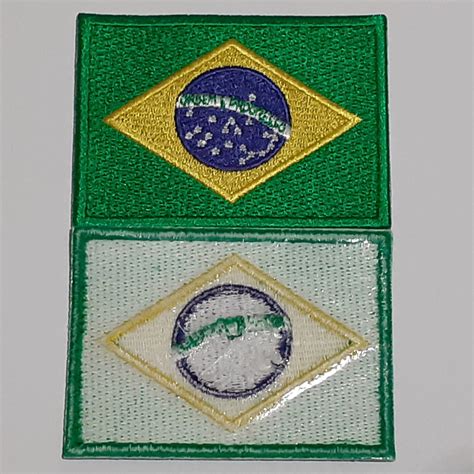 Patch Termocolante Bordado Da Bandeira Do Brasil Elo