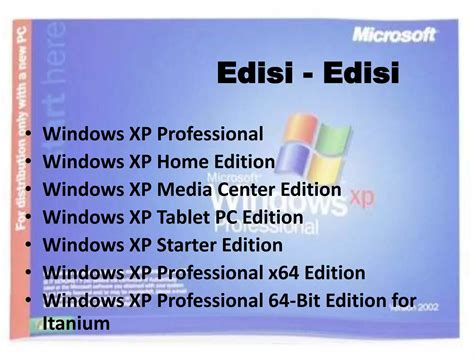 Ppt Windows Xp Operating System Ppt