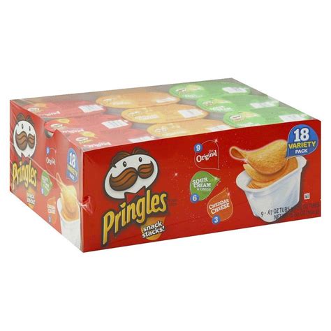 Pringles Snack Stacks Variety Pack Potato Crisps Chips Oz Ct