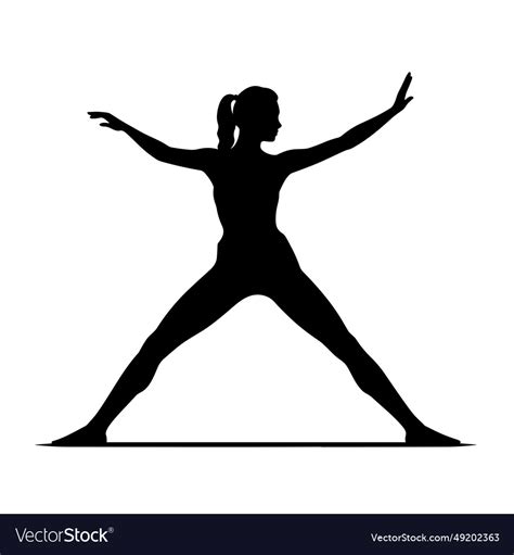 Woman practicing yoga black icon on white Vector Image