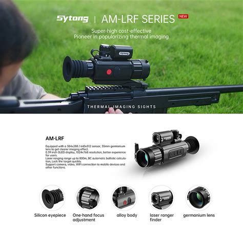 Sytong Am Lrf Am Lrf Thermal Rifle Scope With Rangefinder And