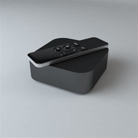 3d Model Apple Tv Remote