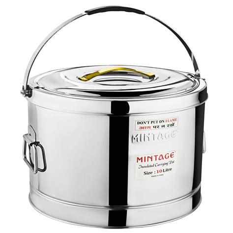 Buy Mintage Stainless Steel Hot Pot 10 Ltr 1 Piece Stainless Steel