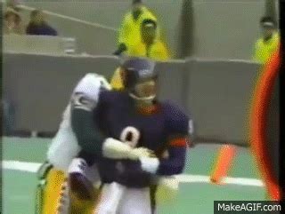 Jim McMahon body slammed by Charles Martin Bears Packers 1986 .flv on Make a GIF