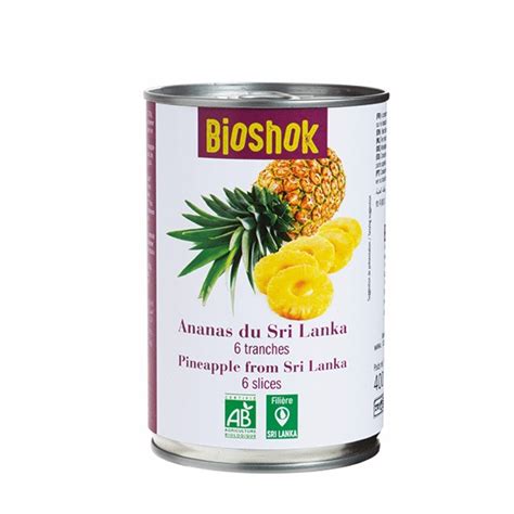 ANANAS TRANCHES 400G BIO EntreAmis Bio