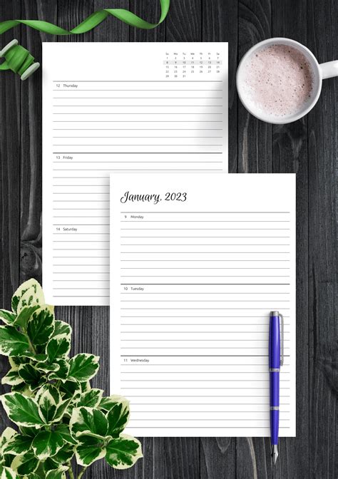 Weekly Planner Printable In Word And Pdf Formats Free Printable