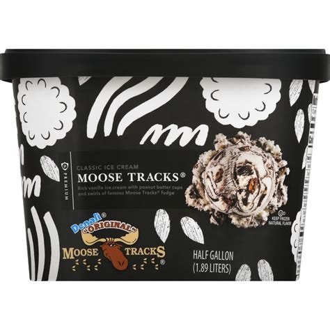 Publix Premium Ice Cream Classic Moose Tracks 0 5 Gal Instacart