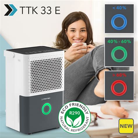 NEW Comfort Dehumidifier TTK 33 E For Hygrostat Controlled Dryness And