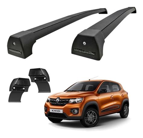 Rack De Teto Para Renault Kwid Long Life Modelo Sport Preto