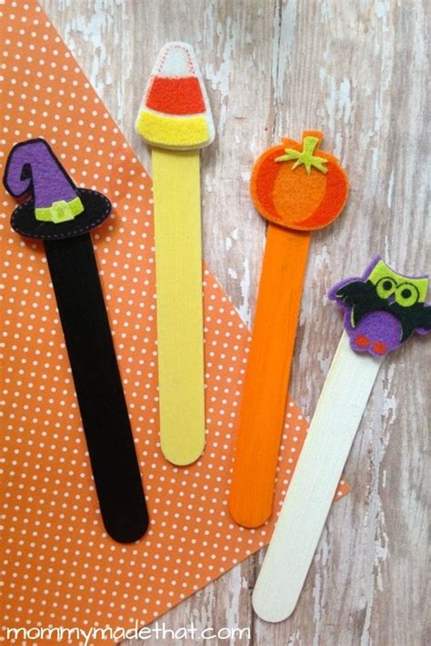 Popsicle Stick Halloween Crafts