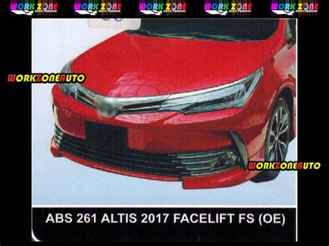 AF66 Toyota Altis 2017 Facelift OE ABS Bodykit Fullset ABS261 ABS143