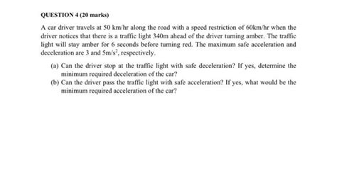 Solved Question Marks A Car Driver Travels At Chegg