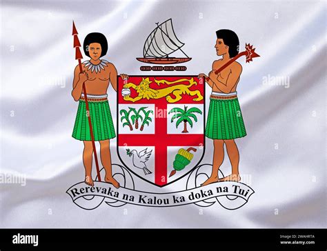 The coat of arms of the Fiji Islands, Studio Stock Photo - Alamy