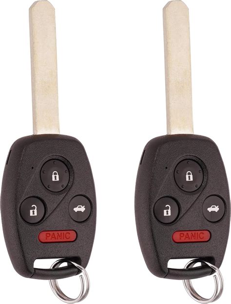 Ekala For Honda Key Fob Replacement With Key Ring Compatible With Honda Civic Ex Si