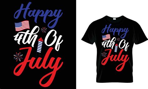 4th Of July Usa Independence Day T Shirt Design 23781316 Vector Art At