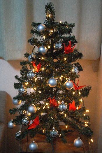 My Japanese Christmas Tree Decorated With Orizuru Paper Cranes Blog